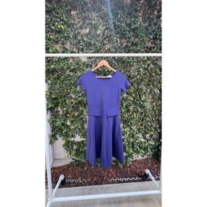 Armani Collezioni | Dresses | Armani Collezioni Blue Printed Silk Organza  Ruched Bust Babydoll Dress | Poshmark